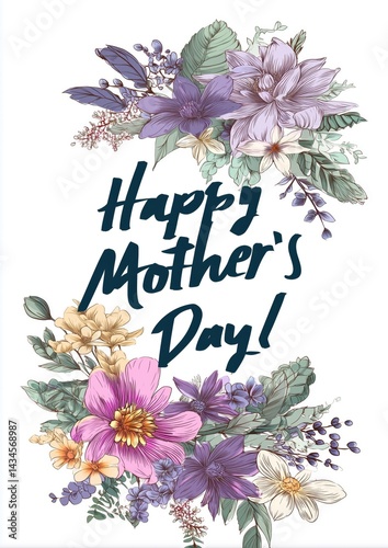 Obraz na płótnie Mother's Day greeting card message w salonie