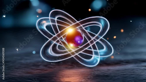 Atomic Particle in Motion photo