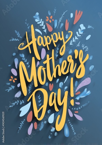 Obraz na płótnie Mother's Day greeting card message w salonie
