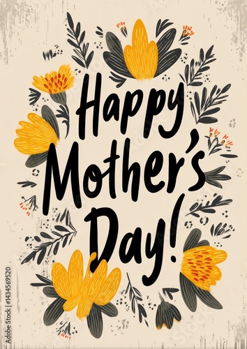 Obraz na płótnie Mother's Day greeting card message w salonie