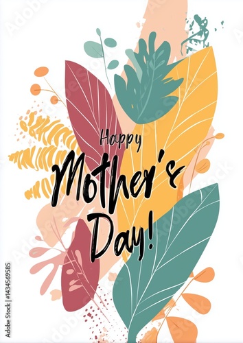 Obraz na płótnie Mother's Day greeting card message w salonie