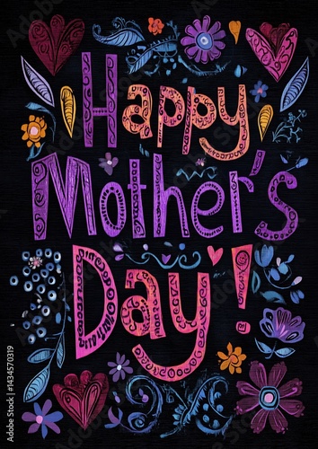 Obraz na płótnie Mother's Day greeting card message w salonie