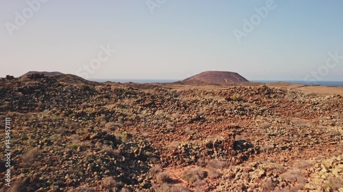Wallpaper Mural Lava fields under a clear sky by the ocean Torontodigital.ca