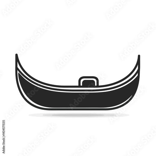 Gondola - Vector icon, isolated on white background  -  