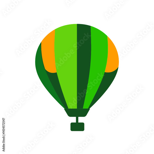 hot air balloon  vector icon