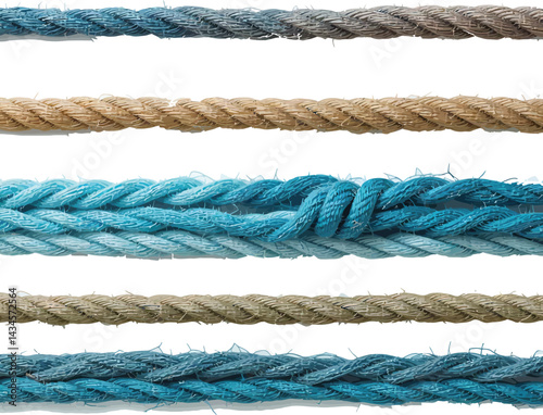 Various Rope Sizes, Vector Set, Different Thicknesses