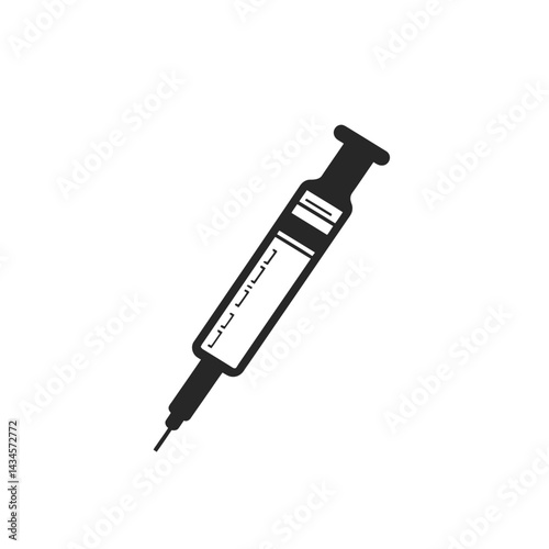 Insulin Pen - Vector icon, isolated on white background  -  