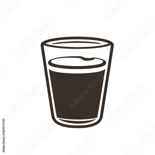Macchiato - Vector icon, isolated on white background  -  