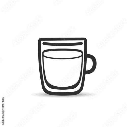 Macchiato - Vector icon, isolated on white background  -  