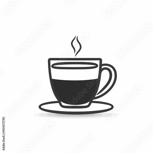 Macchiato - Vector icon, isolated on white background  -  