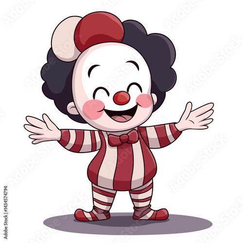 Mime - Vector icon, isolated on white background  -  