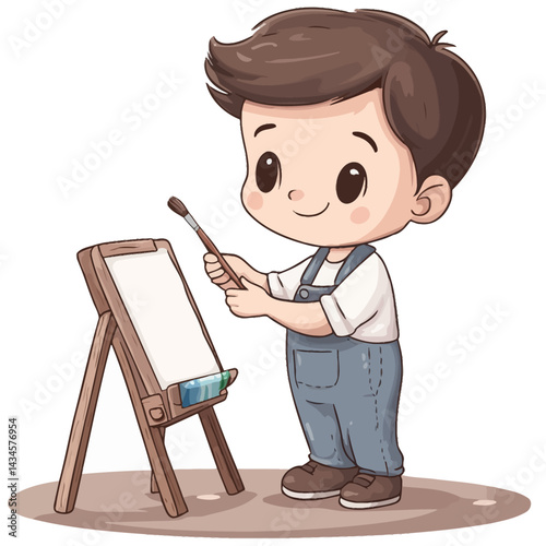 painter Vector icon, isolated on white background  -  