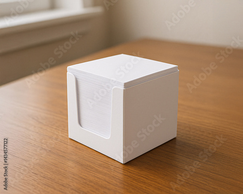 White notepad on a table
