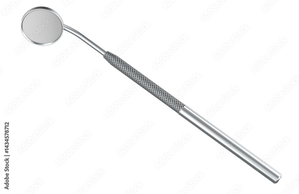 Dental Mouth Mirror, 3D rendering isolated on transparent background