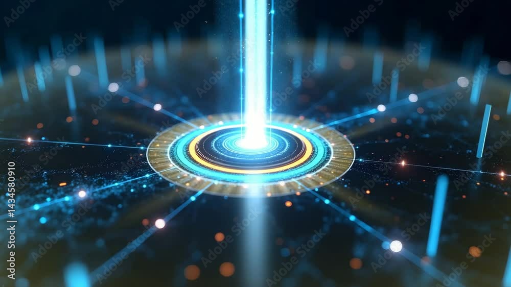 Futuristic Digital Portal Technology Animation Futuristic Digital Portal Technology Animation
