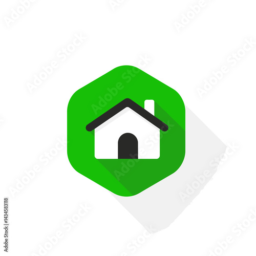 Smart Home - Vector icon, isolated on white background  -  