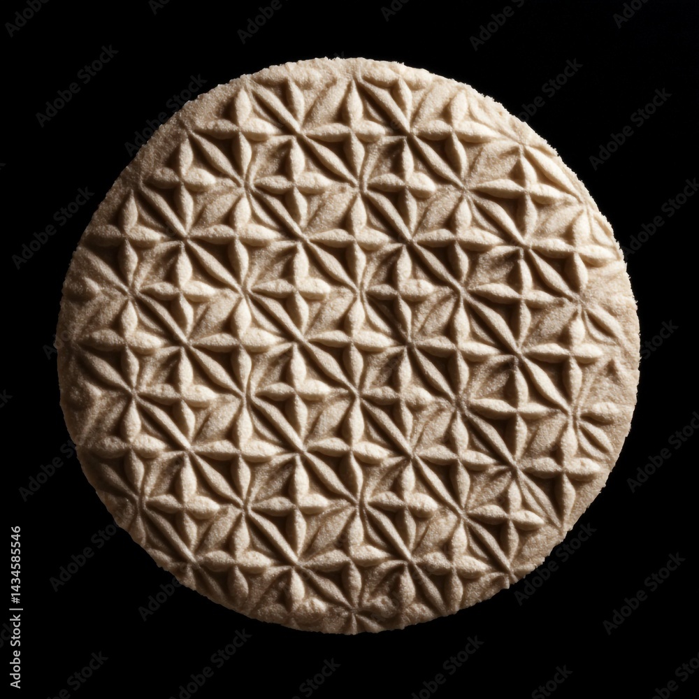 Geometric Pattern on Textured Round Surface Geometric Pattern on Textured Round Surface