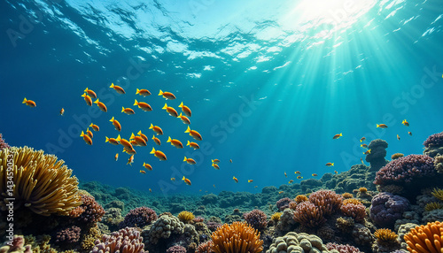 Wallpaper Mural Vibrant Underwater Coral Reef Torontodigital.ca