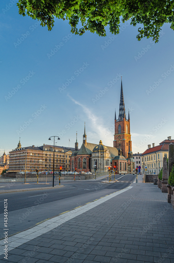 Naklejka premium Architecture in the old town of Stockholm, Sweden