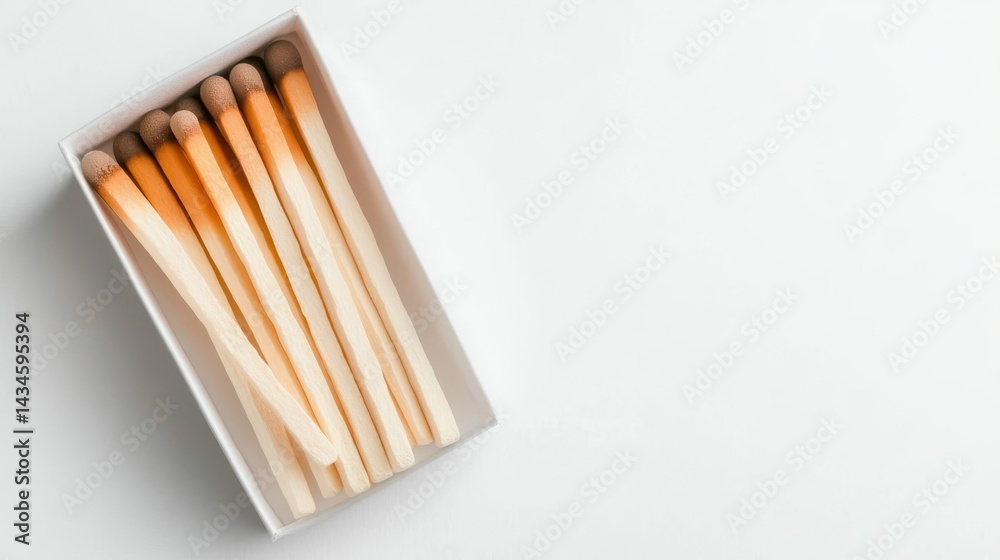 An elegant pack of matches showcasing a classic design, perfect for adding a touch of sophistication to any setting, emphasizing practicality and aesthetic. An elegant pack of matches showcasing a classic design, perfect for adding a touch of sophistication to any setting, emphasizing practicality and aesthetic.