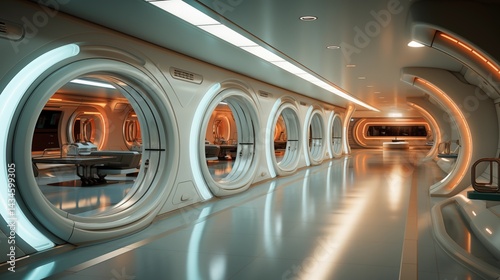 Fast motion of a train and cars creates a blur of light in the urban night, showcasing speed in transportation