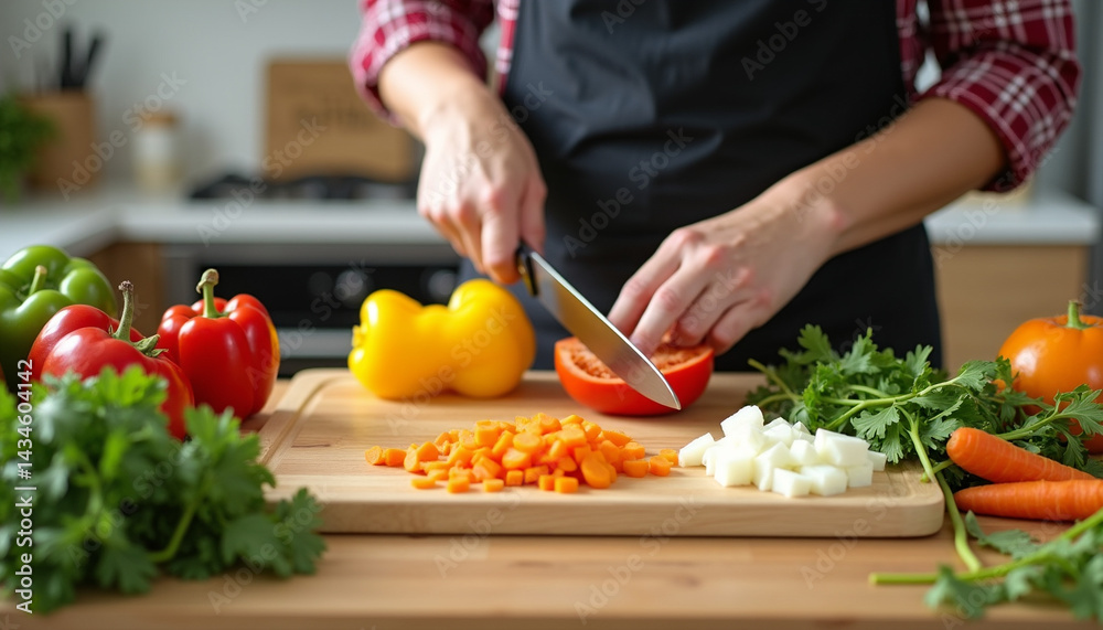 Culinary Preparation: Chopping Fresh Vegetables Culinary Preparation: Chopping Fresh Vegetables