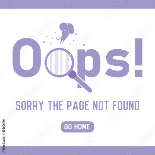 Oops magnifier error. Vector