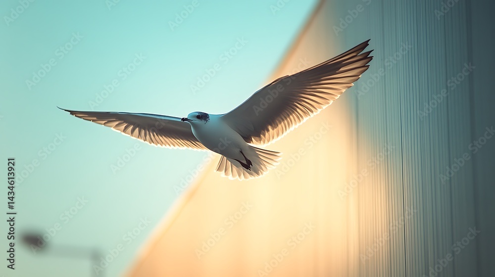 Fototapeta premium Blue bird flight wings light high resolution hd photo