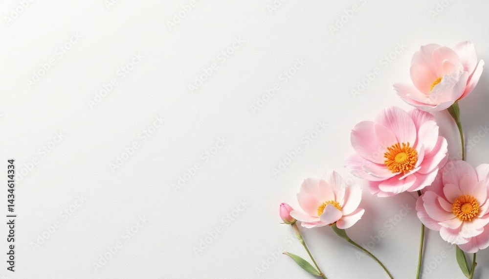 Fototapeta premium Crisp white background, highlighting textures, design, skincare