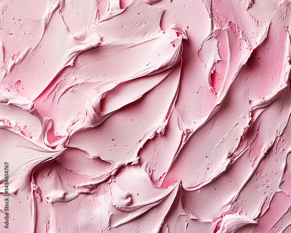 Obraz premium Swirled Pale Pink Frosting Texture