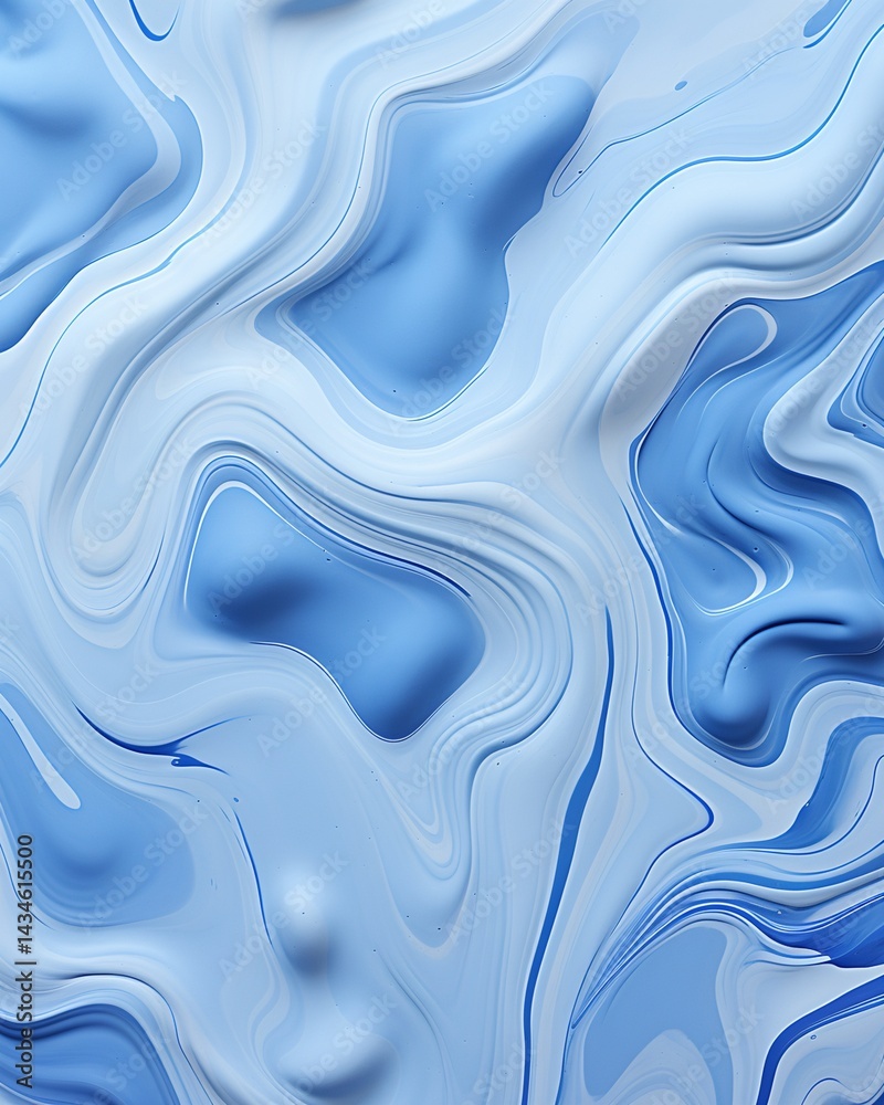 Fototapeta premium Abstract Blue Swirl Pattern