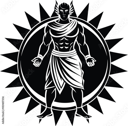 Kamehameha silhouette vector designs 6