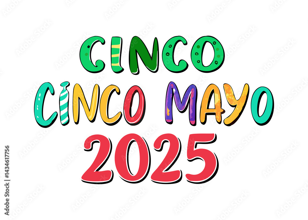 Fototapeta premium Cinco de Mayo 2025 Festive Design