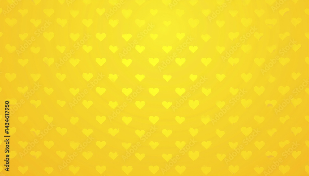 Cheerful Yellow Heart Pattern Cheerful Yellow Heart Pattern