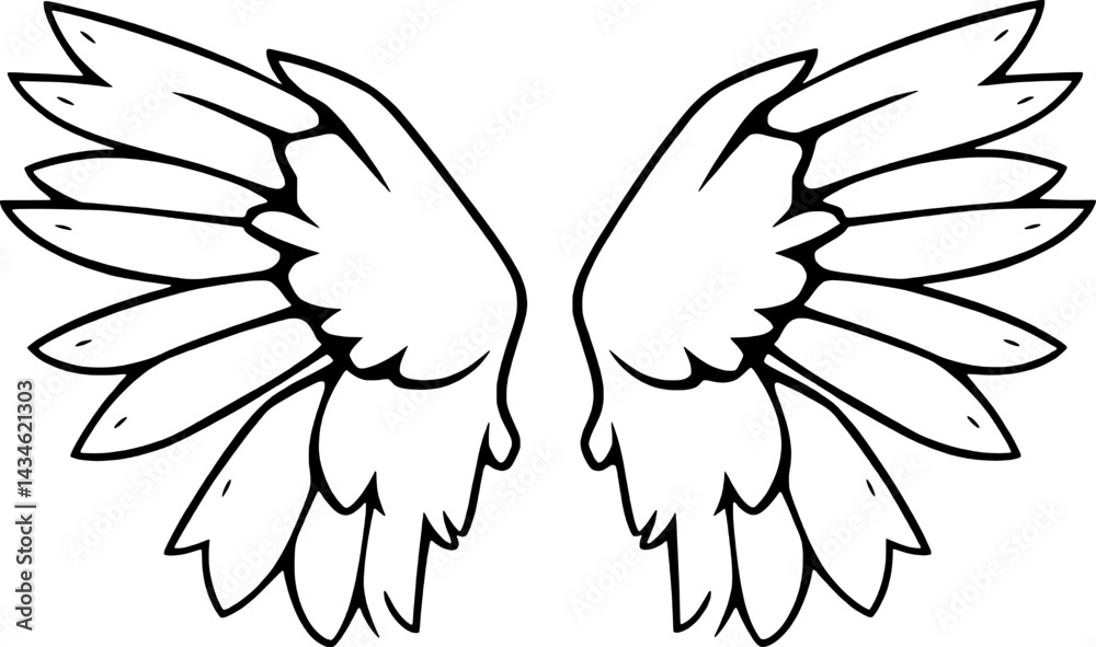 Obraz premium Delicious Ice Cream Cone A Simple Line Drawing