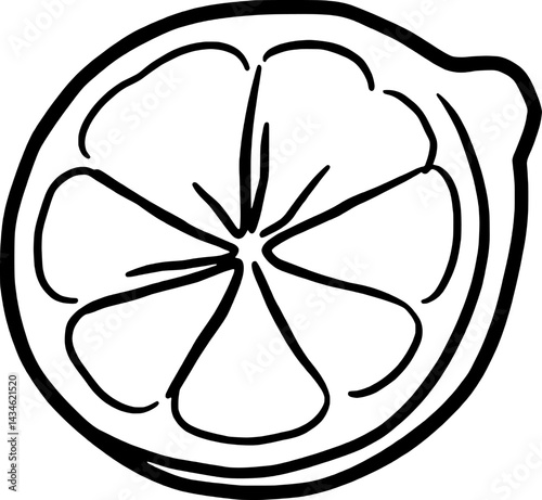 Three Bananas A Simple Line Drawing Illustration