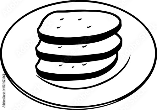 Delicious Hand-Drawn Illustration Of A Single Sushi Roll