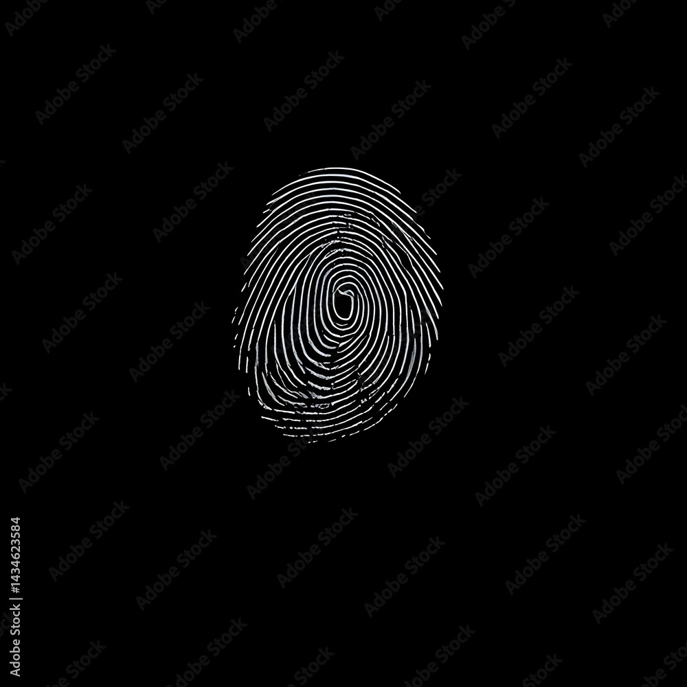 fingerprint on black background fingerprint on black background