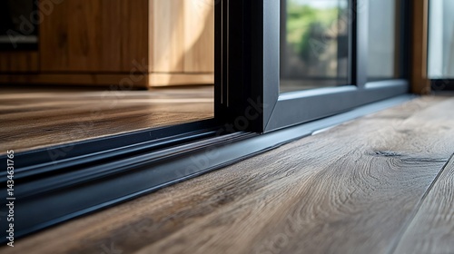 Sliding Door Threshold and Floor Detail