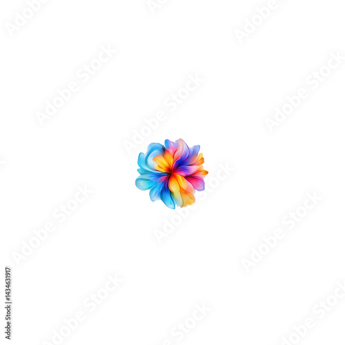 colorful pinwheel isolated on white background