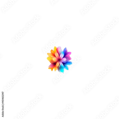 colorful pinwheel isolated on white