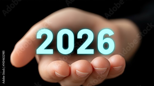A businessman analyzes a glowing tech chart, envisioning stock market trends in 22 for smart investments.