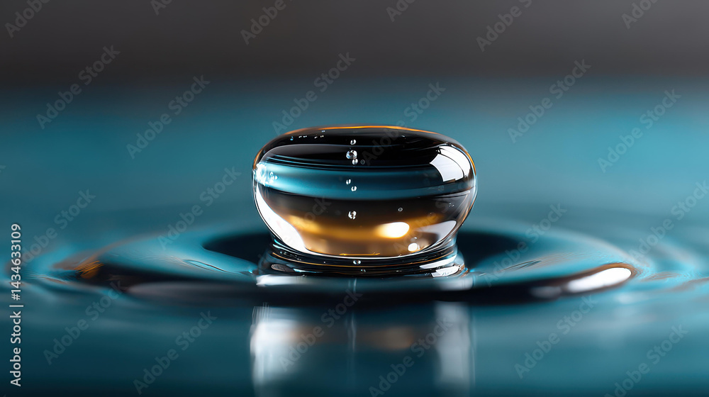 A serene blue background with circular waves creates a calming effect, perfect for relaxation and tranquility.