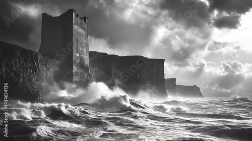 windswept coastal scenery