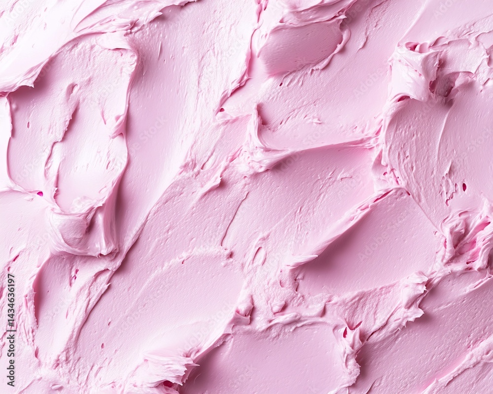 Obraz premium Textured Swirled Pale Pink Frosting