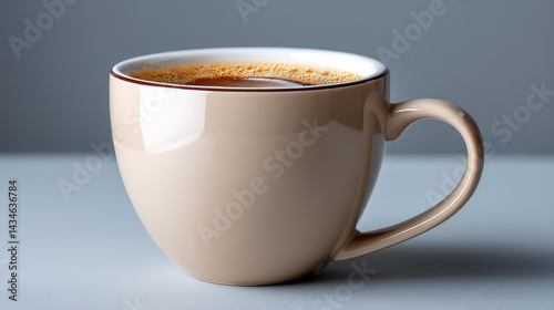 Clean white mug mockup ready for your logo or text design perfect for branding or promotional materials.