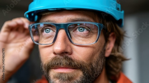 Engineer leverages augmented reality to analyze electric generators, showcasing CuttingEdge technology in a research hub.