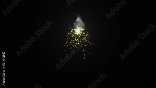 abstract spark and smoke with alpha