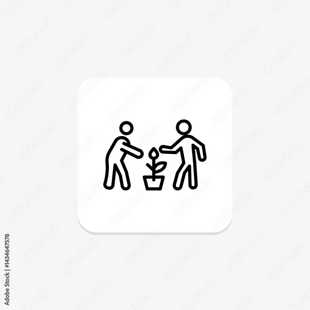 Fertilizing Plants, vector, pixel perfect, illustrator file Fertilizing Plants, vector, pixel perfect, illustrator file