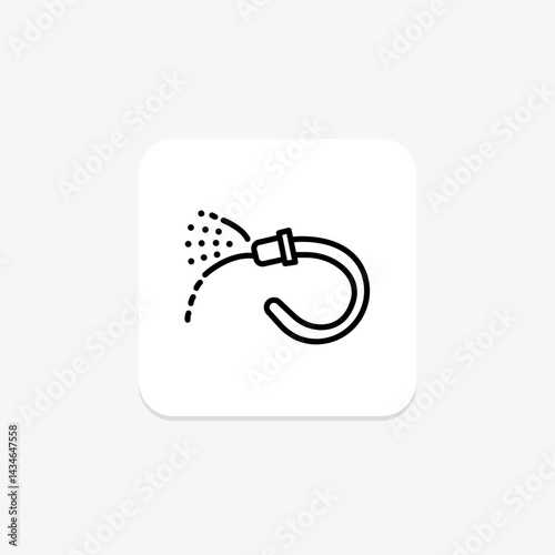 Garden Hose Spray, vector, pixel perfect, illustrator file